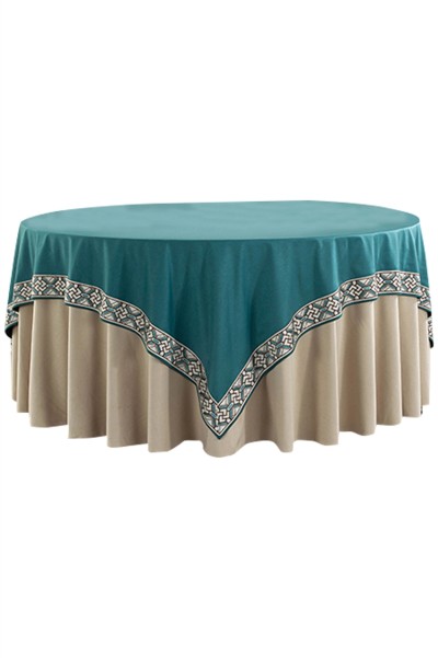Online ordering round table cover fashion design high-end wedding banquet tablecloth tablecloth specialty store 120CM, 140CM, 150CM, 160CM, 180CM, 200CM, 220CM, SKTBC053 back view